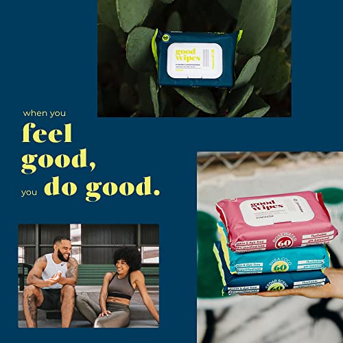 Goodwipes Flushable & Plant-Based Wipes with Botanicals | Dispenser for At-Ho...