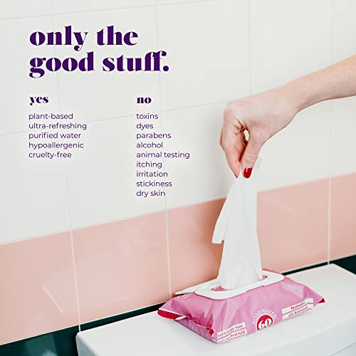 Goodwipes Flushable Butt Wipes, Lavender Scent, Biodegradable with Botanicals...