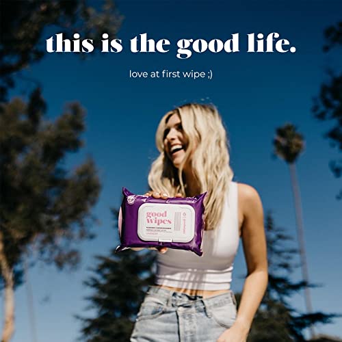 Goodwipes Flushable Butt Wipes, Lavender Scent, Biodegradable with Botanicals...