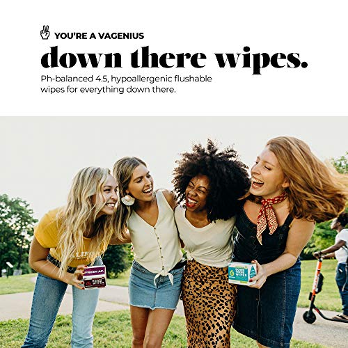 Goodwipes Flushable Down There Feminine Hygiene Wipes, Lavender Scent, Indivi...