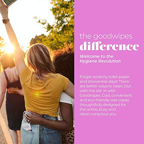 Goodwipes Flushable Down There Feminine Hygiene Wipes, Lavender Scent, Indivi...