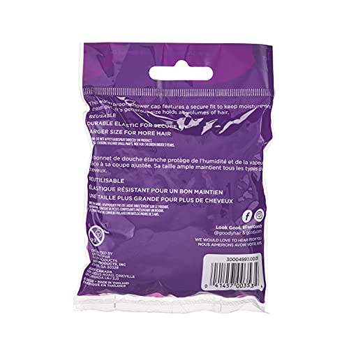 Goody Hair Styling Essentials Shower Cap, Large (Pack of 1) - Styles May Vary