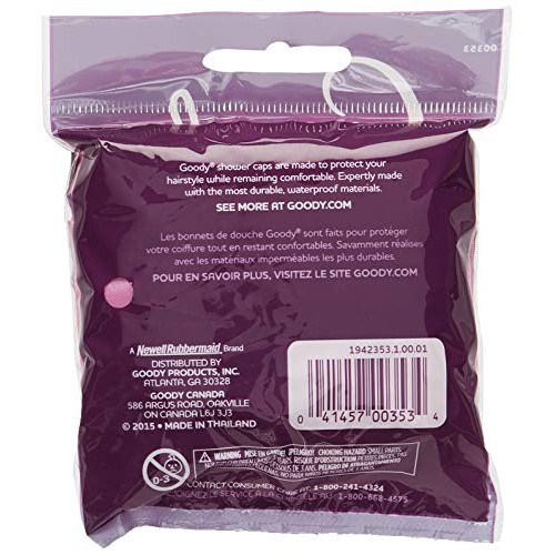 Goody Hair Styling Essentials Shower Cap, Large (Pack of 1) - Styles May Vary