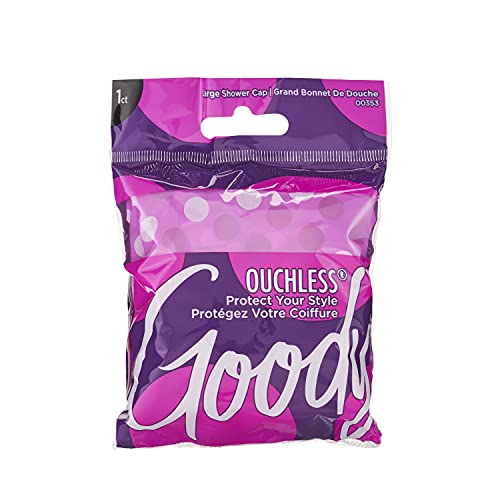 Goody Hair Styling Essentials Shower Cap, Large (Pack of 1) - Styles May Vary