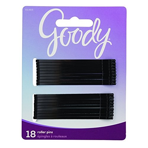 Goody Black Roller Pins, 3 inches 18 ea (Pack of 6)