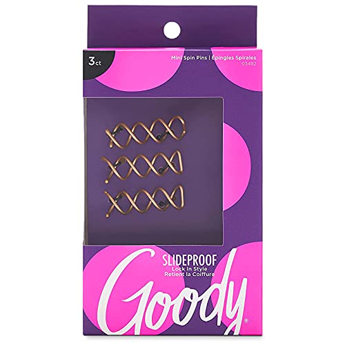 Goody Hair Simple Styles Mini Spin Hair Pin, Great for All Hair Types, Colors...