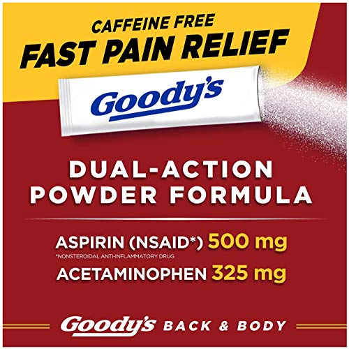 Goody's Back and Body Pain Relief Powder | 24 Powder Sticks | Pack of 2