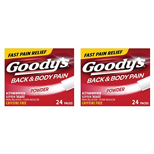 Goody's Back and Body Pain Relief Powder | 24 Powder Sticks | Pack of 2