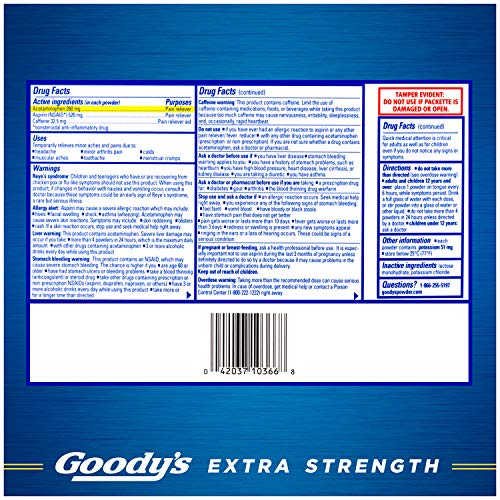 Goody's Extra Strength Headache Powder, 50 Powder Sticks