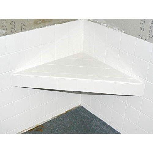 Goof Proof Shower GPSS-3024 Triangle Tiled Shower Seat, Easy to Install Bench...