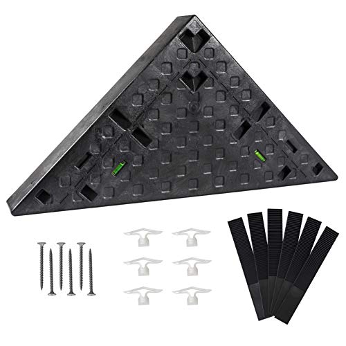 Goof Proof Shower GPSS-3024 Triangle Tiled Shower Seat, Easy to Install Bench...