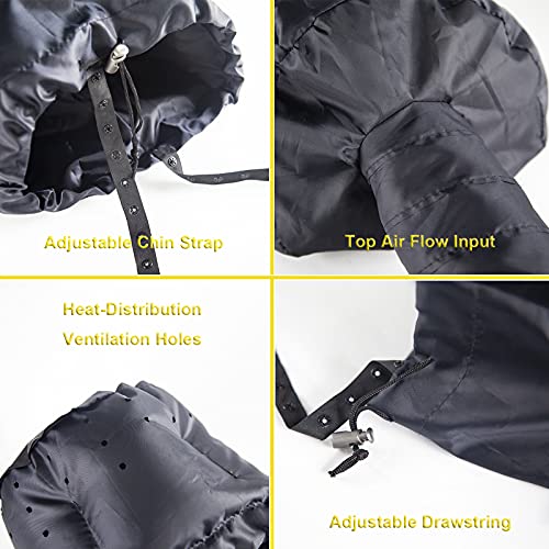 Hair Steamer Attachment Adjustable Soft Hair Bonnet Hood with Headband, Hair ...