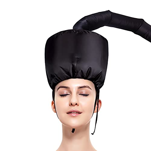 Hair Steamer Attachment Adjustable Soft Hair Bonnet Hood with Headband, Hair ...