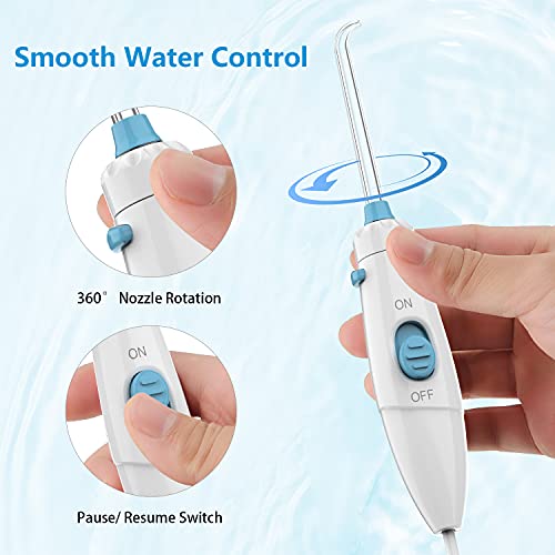 Water Flosser, GOOLUC Water Flossers for Teeth/Braces Cleaning, 10 Pressure L...