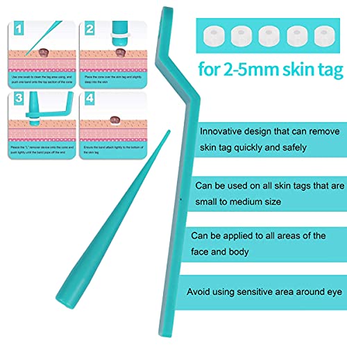 77PCS Skin Tag Remover for 2-5mm Skin Tag, Skin Tag Remover Patches, Face Car...