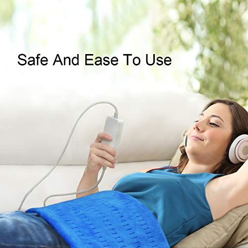 Heating Pad Electric Fast-Heating for Back/Waist/Abdomen/Shoulder/Neck Pain a...