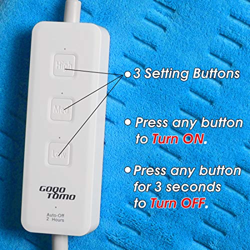 Heating Pad Electric Fast-Heating for Back/Waist/Abdomen/Shoulder/Neck Pain a...