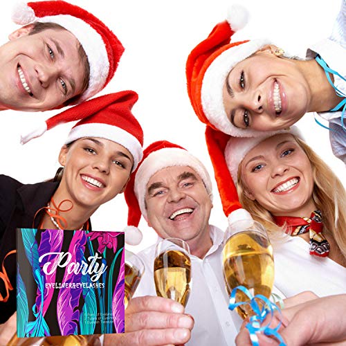 Gorota 5 Pairs Reusable Magnetic Eyelashes with 2 Tubes of Magnetic Eyeliner ...