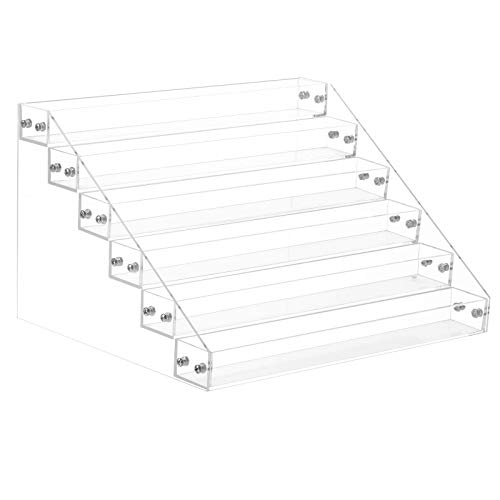 Gospire 6 Tier Clear Acrylic Nail Polish Ink Rack Sunglasses Organizer Eyegla...