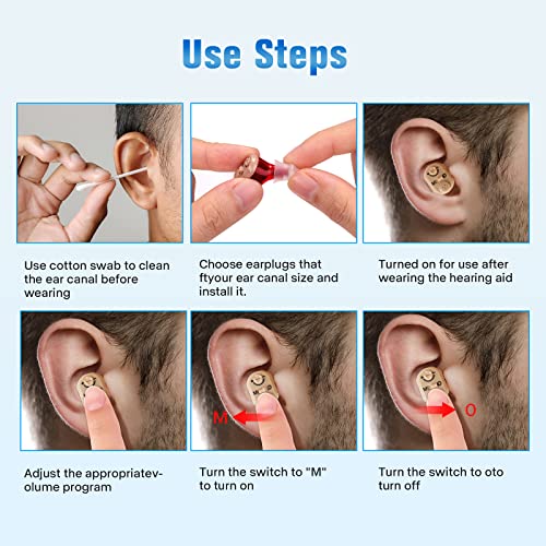 New Hearing Aids, Rechargeable Hearing Amplifier to Aid Adults Seniors Hearin...