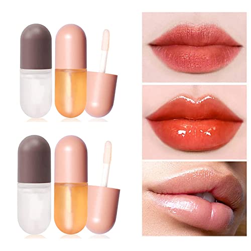 Syrup Cosmetics Lip Plumper - 2 Sets Syrup Day and Night Lip Plumper, Flawles...