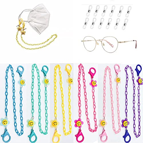 GOWITHLUCK 6PCS Face Mask Lanyard or Eyeglass Lanyard,Beautiful and Durable S...