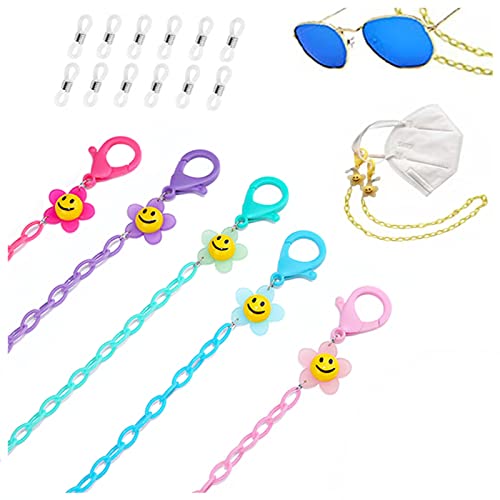GOWITHLUCK 6PCS Face Mask Lanyard or Eyeglass Lanyard,Beautiful and Durable S...