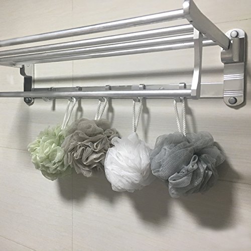 Goworth Large Bath Shower Sponge Pouf Loofahs 4 Packs 60g Each Eco-friendly E...