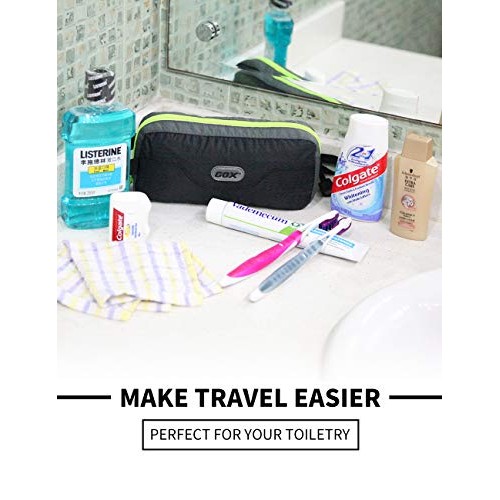 GOX Travel Toiletry Bag,Dopp Kit Case,Ultra-Light Cosmetics Bag Makeup Organi...