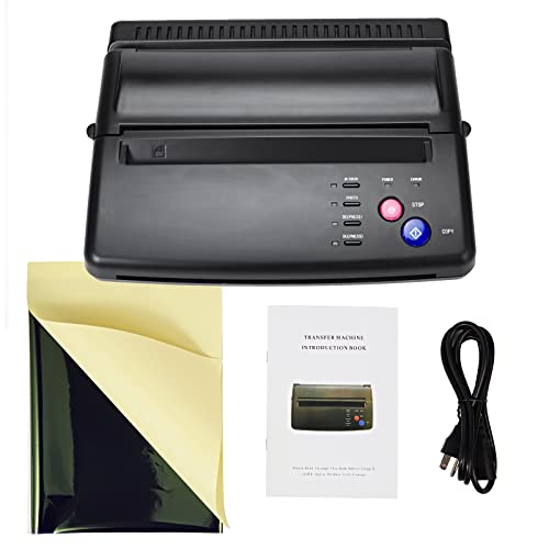 Goyappin Tattoo Printer Machine, Tattoo Stencil Printer with 20 Pcs Tattoo Tr...