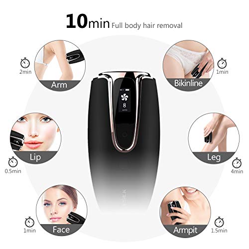 Light Hair Removal,Painless Permanent Light Hair Remover Device,IPL Hair Remo...