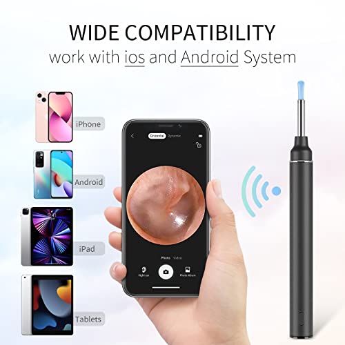 GPEESTRAC Ear Wax Removal Ear Camera Wireless Ear Otoscope with 6 LED Light E...
