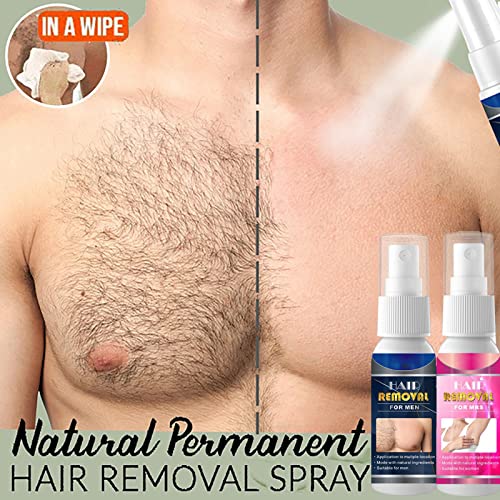 100% Natural Permanent Hair Removal Spray Stop Hair Growth Inhibitor Remover,...
