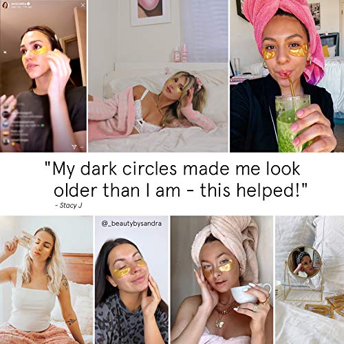 Under Eye Mask - Reduce Dark Circles, Puffy Eyes, Undereye Bags, Wrinkles - G...