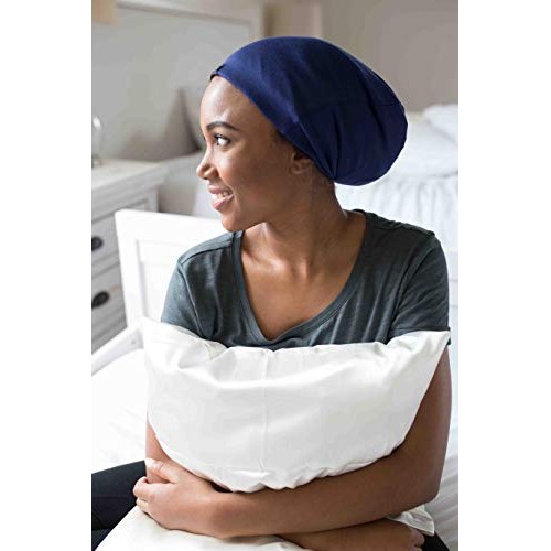 Grace Eleyae GE Women's Satin Lined Sleep Cap Slap Silky Beanie Soft Smooth &...