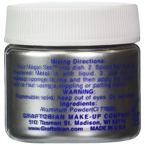 Graftobian Powdered Metal - Silver (0.5 oz)