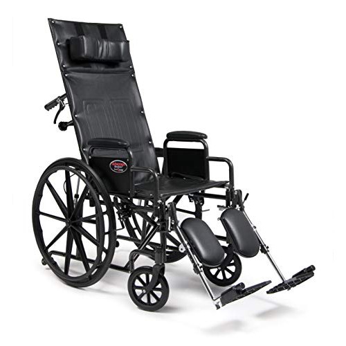 Everest & Jennings Advantage Reclining Wheelchair, High Back & Removable Head...