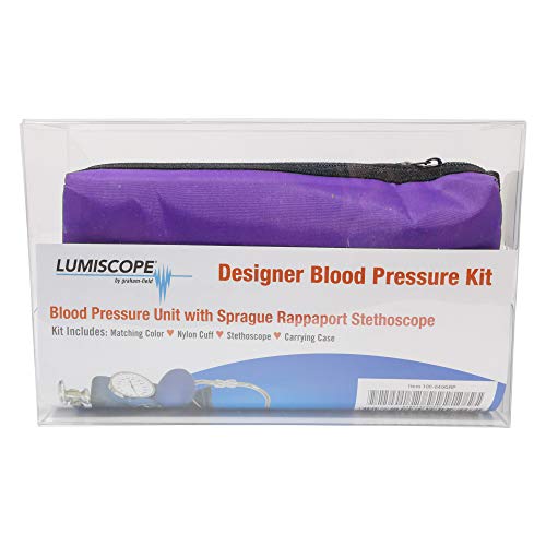 Lumiscope Professional Blood Pressure Kit - Stethoscope, Manual BP Cuff & Sph...