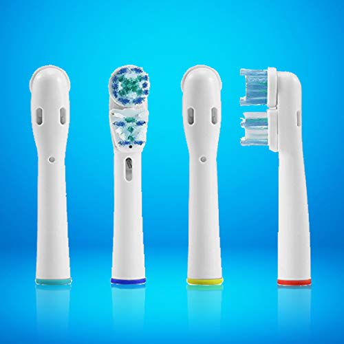 Replacement Brush Heads Compatible with Oral-B-Braun– Dual Clean - Pack of 4 ...