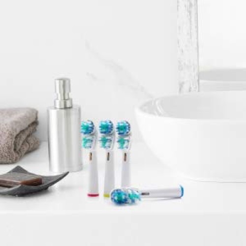 Replacement Brush Heads Compatible with Oral-B-Braun– Dual Clean - Pack of 4 ...