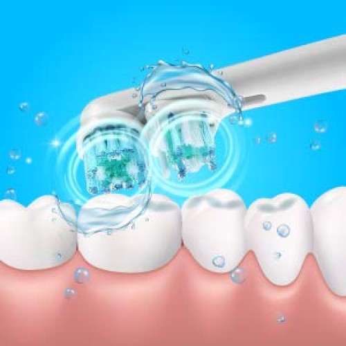 Replacement Brush Heads Compatible with Oral-B-Braun– Dual Clean - Pack of 4 ...