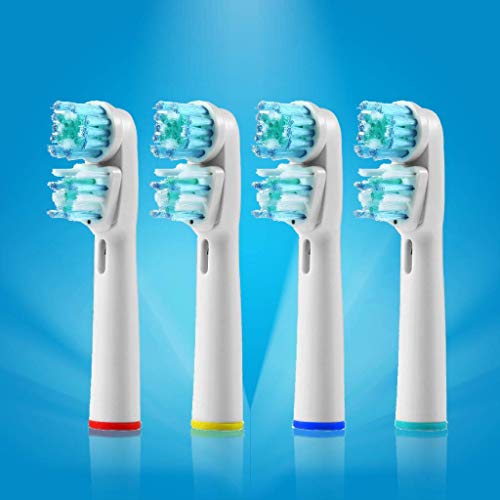 Replacement Brush Heads Compatible with Oral-B-Braun– Dual Clean - Pack of 4 ...