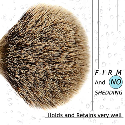 Grandslam Shaving Bowl and Brush Kit, Stainless Steel Shaving Bowl With Mirro...