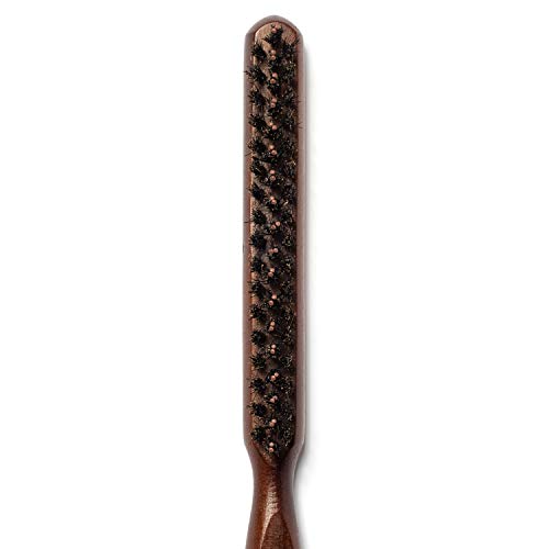 Boar & Nylon Bristle Teasing Brush -Teasing Comb with Rat Tail Pick for Hair ...