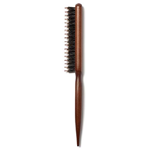 Boar & Nylon Bristle Teasing Brush -Teasing Comb with Rat Tail Pick for Hair ...