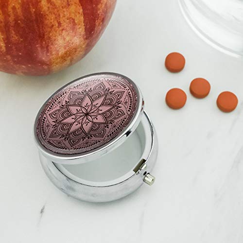 Henna Flower Art Tattoo Marriage Pill Case Trinket Gift Box