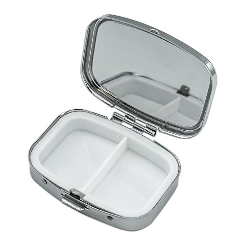 Makeup Lipstick Mascara Eyeliner Pattern Rectangle Pill Case Trinket Gift Box