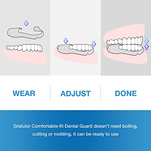 Gratulor Mouth Guard for Clenching Teeth - Comfort-Fit Dental Guard for Night...