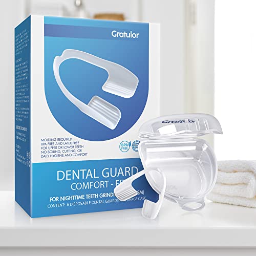 Gratulor Mouth Guard for Clenching Teeth - Comfort-Fit Dental Guard for Night...