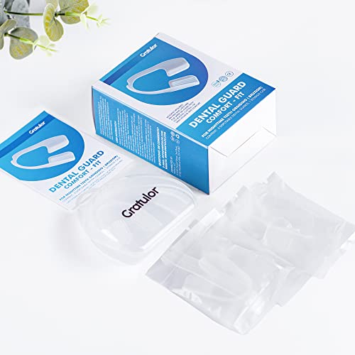 Gratulor Mouth Guard for Clenching Teeth - Comfort-Fit Dental Guard for Night...